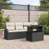 Set de canapele pentru grădină cu pernă 5 pcs Gri Poli Rattan GartenMobel Dekor
