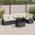 Set de canapele pentru grădină 7 pcs Gri deschis Rattan poli GartenMobel Dekor
