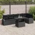 Set de canapele pentru grădină 7 pcs Gri deschis Rattan poli GartenMobel Dekor