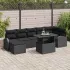 Set de canapele pentru grădină cu pernă 8 pcs Maro Rattan poli GartenMobel Dekor