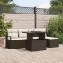 Set de canapele pentru grădină 6 pcs Gri Rattan poli GartenMobel Dekor