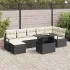 Set de canapele pentru grădină 8 pcs Negru Rattan poli GartenMobel Dekor