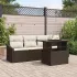 Set de canapele pentru grădină 5 pcs Gri deschis Rattan poli GartenMobel Dekor