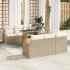 Set de canapele pentru grădină 7 pcs Bej Rattan poli GartenMobel Dekor