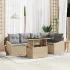 Set de canapele pentru grădină 6 pcs Beige și gri deschis GartenMobel Dekor
