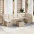 Set de canapele pentru grădină 8 pcs Gri deschis Rattan poli GartenMobel Dekor
