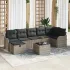 Set de canapele pentru grădină cu pernă 8 pcs Negru Rattan poli GartenMobel Dekor