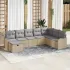 Set de canapele pentru grădină cu pernă 8 pcs Gri poliratan GartenMobel Dekor