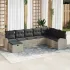 Set de canapele pentru grădină 8 pcs Gri deschis Rattan poli GartenMobel Dekor