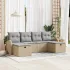 Set de canapele pentru grădină cu pernă 6 pcs Gri poliratan GartenMobel Dekor