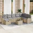 Set de canapele pentru grădină cu pernă 9 pcs Negru Rattan poli GartenMobel Dekor