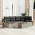 Set de canapele pentru grădină 7 pcs Gri deschis Rattan poli GartenMobel Dekor
