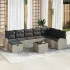 Set de canapele pentru grădină 9 pcs Gri deschis Rattan poli GartenMobel Dekor