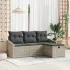 Set de canapea cu pernă 4 pcs poliratan GartenMobel Dekor
