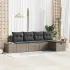 Set de canapea cu pernă 5 pcs poliratan GartenMobel Dekor