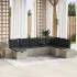 Set de canapele pentru grădină 8 pcs Gri deschis Rattan poli GartenMobel Dekor
