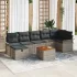 Set de canapele pentru grădină cu pernă 8 pcs Negru Rattan poli GartenMobel Dekor