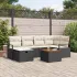 Set de canapele pentru grădină cu pernă 7 pcs Bej Rattan poli GartenMobel Dekor