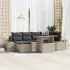 Set de canapele pentru grădină 7 pcs Gri deschis Rattan poli GartenMobel Dekor