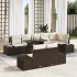 Set de canapele pentru grădină 9 pcs Gri deschis Rattan poli GartenMobel Dekor