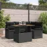 Set de canapele pentru grădină 5 pcs Negru Rattan poli GartenMobel Dekor