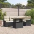 Set de canapele pentru grădină 6 pcs Negru Rattan poli GartenMobel Dekor