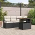 Set de canapele pentru grădină 5 pcs Negru Rattan poli GartenMobel Dekor