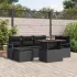 Set de canapele pentru grădină 7 pcs Negru Rattan poli GartenMobel Dekor