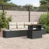 Set de canapele pentru grădină 5 pcs Negru Rattan poli GartenMobel Dekor