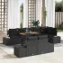 Set de canapele pentru grădină 9 pcs Negru Rattan poli GartenMobel Dekor