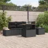 Set de canapele pentru grădină 6 pcs Gri Rattan poli GartenMobel Dekor