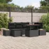 Set de canapele pentru grădină 7 pcs Negru Rattan poli GartenMobel Dekor