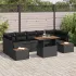 Set de canapele pentru grădină 8 pcs Bej Rattan poli GartenMobel Dekor