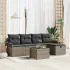 Set de canapele pentru grădină cu pernă 6 pcs Gri poliratan GartenMobel Dekor