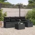 Set de canapele pentru grădină cu pernă 6 pcs Gri poliratan GartenMobel Dekor