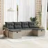 Set de canapele pentru grădină cu pernă 6 pcs Gri poliratan GartenMobel Dekor