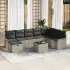 Set de canapele pentru grădină 9 pcs Gri deschis poliratan GartenMobel Dekor