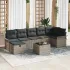 Set de canapele pentru grădină cu pernă 8 pcs Gri poliratan GartenMobel Dekor