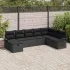 Set de canapele pentru grădină cu pernă 8 pcs Gri poliratan GartenMobel Dekor
