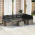 Set de canapele pentru grădină 9 pcs Gri deschis poliratan GartenMobel Dekor