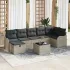 Set de canapea cu pernă Manual 8 pcs Gri deschis poliratan GartenMobel Dekor