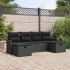 Set de canapea cu pernă cu depozitare 6 pcs Gri poliratan GartenMobel Dekor