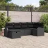 Set de canapea cu pernă cu depozitare 6 pcs Gri poliratan GartenMobel Dekor
