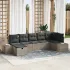Set de canapele pentru grădină cu pernă 7 pcs Negru poliratan GartenMobel Dekor