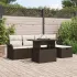 Set de canapele pentru grădină cu pernă 6 pcs Bej Rattan poli GartenMobel Dekor