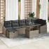 Set de canapele pentru grădină 8 pcs Gri poliratan GartenMobel Dekor