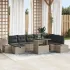 Set de canapele pentru grădină 9 pcs Gri deschis poliratan GartenMobel Dekor