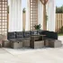 Set de canapele pentru grădină 9 pcs Negru poliratan GartenMobel Dekor
