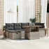 Set de canapele pentru grădină 7 pcs Negru poliratan GartenMobel Dekor