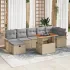 Set de canapele pentru grădină 8 pcs Bej poliratan GartenMobel Dekor
